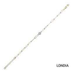 0.12 ct Diamond Paper Clip Bracelet 1120327 - 4