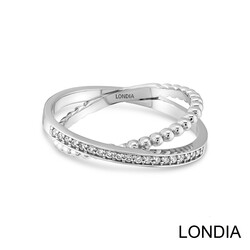 0.12 ct Diamond Lines Engagement Ring 1116502 - 