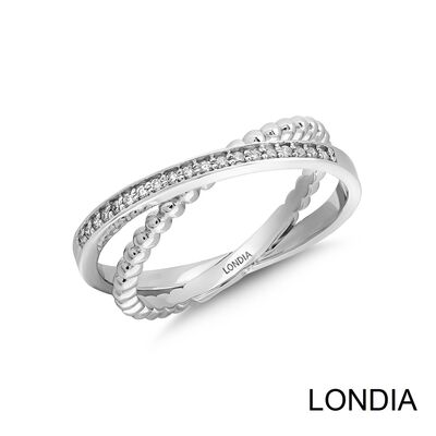0.12 karat Londia Lines Ring With Natural Diamond / 1116502 - 2