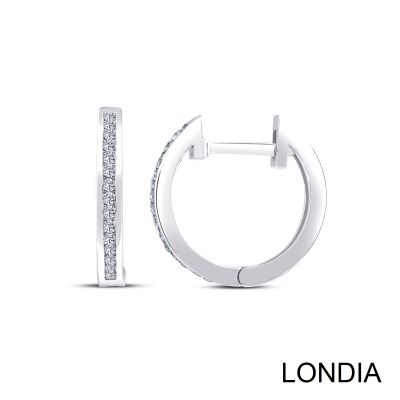 0.10 ct Londia Natural Diamond Hoop Earring / 1125094 - 1