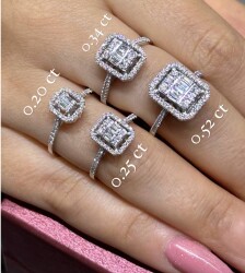 Mia Natürlicher Diamant Ring / Baguette Ring / 1133317 - 