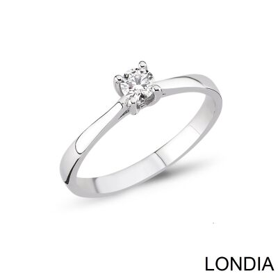 0.20 ct Londia Minimalist Diamond Engagement Ring / 1130598 - 1