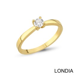 0.20 ct Londia Minimalist Diamond Engagement Ring / 1130761 - 1