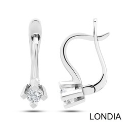 0.20 ct Solitaire Prong Setting Hoop Diamond Earrings1114776 - 