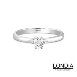0.23 ct Diamond Minimalist Engagement Ring / 1116534 - 