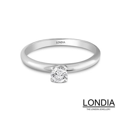0.20 ct Diamond Minimalist Engagement Ring / 1116538 - 2