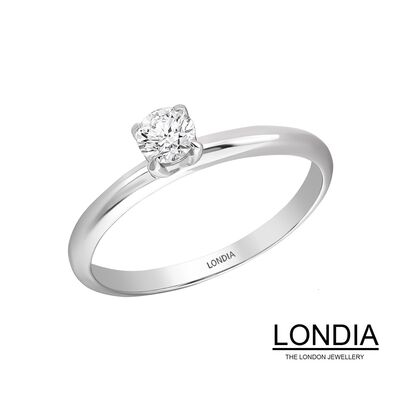 0.20 ct Diamond Minimalist Engagement Ring / 1116538 - 1