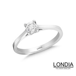 0.20 ct Diamond Minimalist Engagement Ring / 1116540 - 