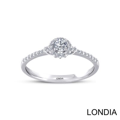 0.30 ct Londia Mira Diamond Halo Engagement Ring / 1126259 - 1
