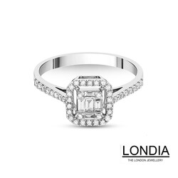 0.28ct Diamond Baguette Engagement Rings - 