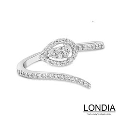 0.29 ct. Diamond Serpenti Fashion Engagement Ring - 