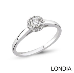 0.30 ct Londia Minimalist Diamond Engagement Ring / 1129777 - 