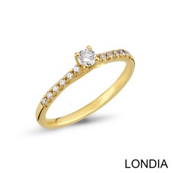 0.30 ct Londia Natural Side Diamond Engagement Ring / 1130994 - 