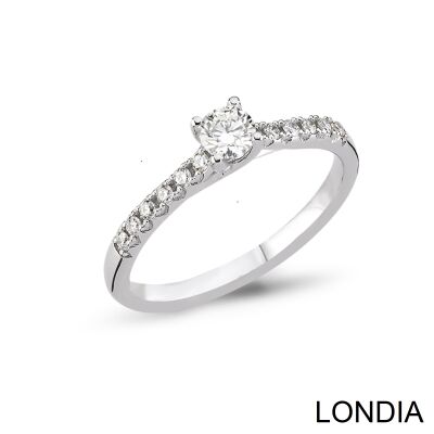 0.30 ct Londia Natural Side Diamond Engagement Ring / 1130931 - 1