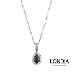 0.30 ct Sapphire and 0.06 ct Diamond Necklaces - 