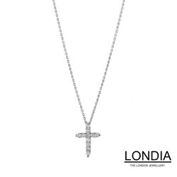 0.30 Karat Londia Diamant Kreuz Halskette / 1119091 - 2