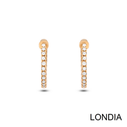 0.30 ct Londia Natural Diamond Hoop Earring / 1118963 - 5