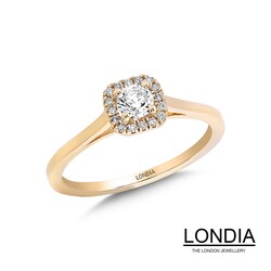 0.30 ct Diamond Minimalist Engagement Ring / 1116596 - 