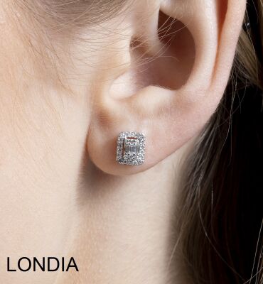 0.30 ct Londia Natural Diamond Baguette Earring / 1123967 - 1