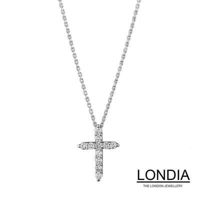 0.30 ct Londia Natural Diamond Cross Necklace / 1119091 - 1