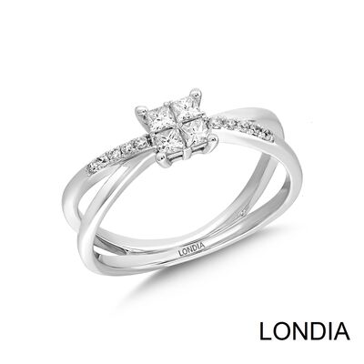 0.34 ct Diamond Double Band Fashion Ring / 1126526 - 2