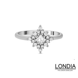 0.35 ct Princess Diamond Engagement Rings - 