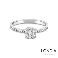0.37 ct Diamond Brillant Engagement Rings - 