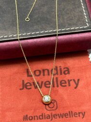 0.37 ct Londia Diamond Solitaire Necklace / 1134212 - 2