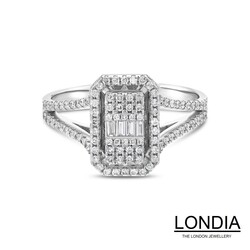 0.38 ct Diamond Baguette Fashion Ring / 1123705 - 