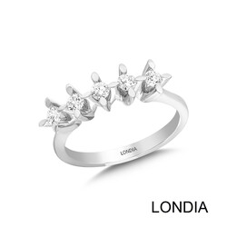 0.40 ct Diamond 5 Stone Wedding Ring / 1116556 - 