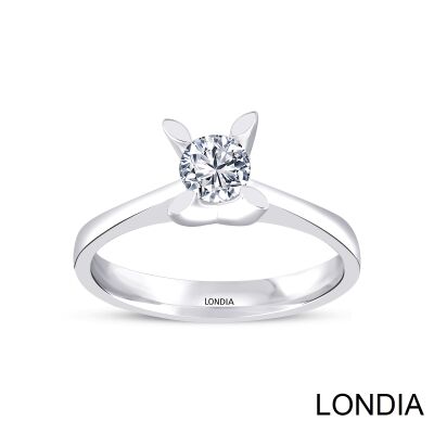 0.40 ct Diamond Classic Engagement Ring / E Color GIA Certified / 1126249 - 1