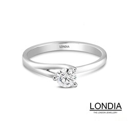 0.40 ct Diamond Engagement Ring / F Rare White GIA Certificated / 1114042 - 