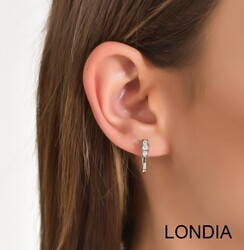 0.40 ct Three Stone Diamond Huggies Earrings 1125363 - 2