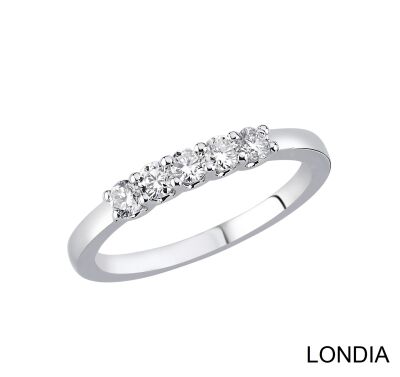 0.40 Karat Londia 5 Steine Diamant-Ehering / 1135300 - 1