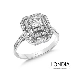 0.40 ct Londia Natural Diamond Baguette Fashion Ring / 1123949 - 2
