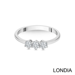 0.40 ct Londia Diamond Tria Ring / Wedding Ring / 1113281 - 