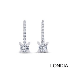 0.45 ct Solitaire Hoop Diamond Earrings 1125007 - 3