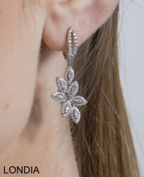 0.54 ct Diamond Earring / 14K Gold Earring / Brilliant Diamond Earring / 1115795 - 