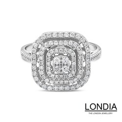 0.54 ct Diamond Engagement Brillant Ring - 