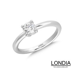 0.50 ct Natural Diamond Engagement Ring / F Color GIA Certificated / 1115448 - 