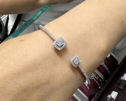0.56 ct Diamond Bracelet / Gold Bracelet / Anniversary Gift /1133372 - 
