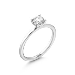 0.60 ct Natural Diamond Engagement Ring / F Color GIA Certificated / 1119685 - 