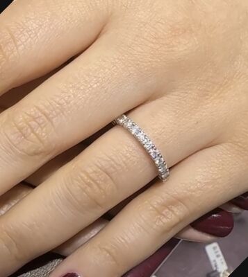 0.60 ct. Londia Natural Diamond Half Eternity Wedding Ring /1127244 - 1