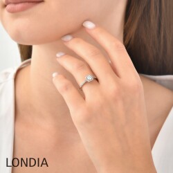 0.60 Karat Londia Natürlicher Diamant Mira Verlobungsring / 1124730 - 3