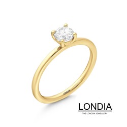 0.60 ct Natural Diamond Engagement Ring / F Color GIA Certificated / 1119681 - 