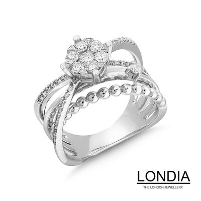 0.62 ct Diamond Lines Fashion Ring / 1123723 - 2
