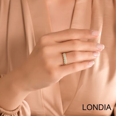 0.60 ct Londia Diamond 5 Stone Wedding Ring / 1116193 - 3
