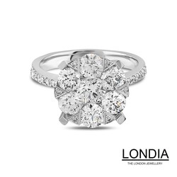 2.63 ct Diamond Brillant Engagement Rings - 