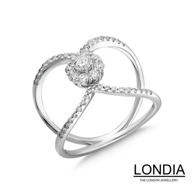 0.68 ct Diamond Double Band Fashion Ring / 1122018 - 2