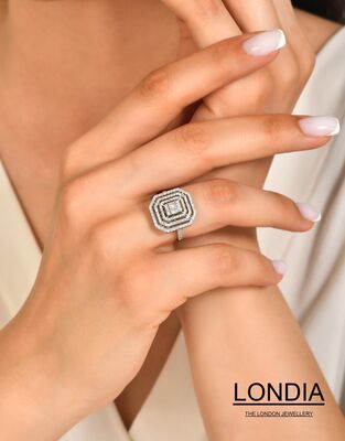 0.70 ct Diamond Baguette Fashion Ring / 1123884 - 3
